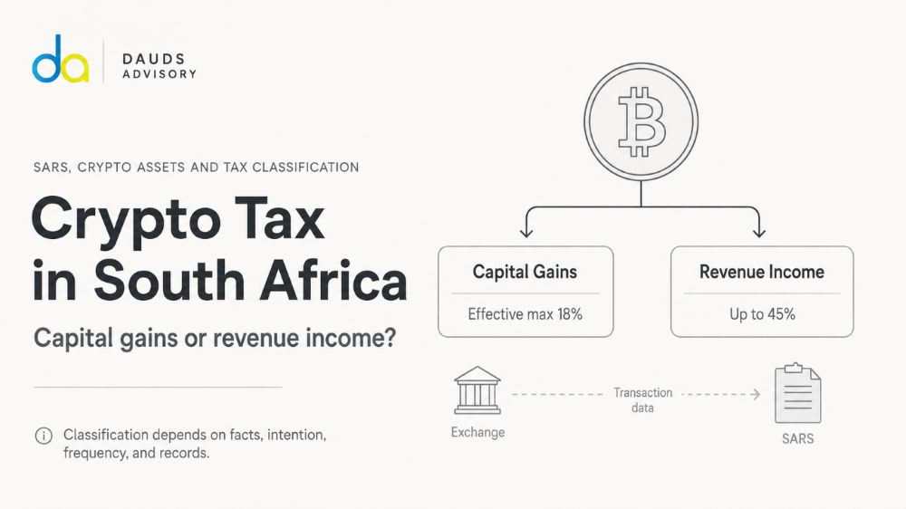 Crypto Tax in South Africa: Capital Gains or Revenue Income?